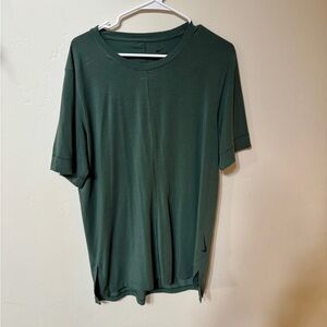 Nike Men's Yoga Forest Green Short Sleeve Tee